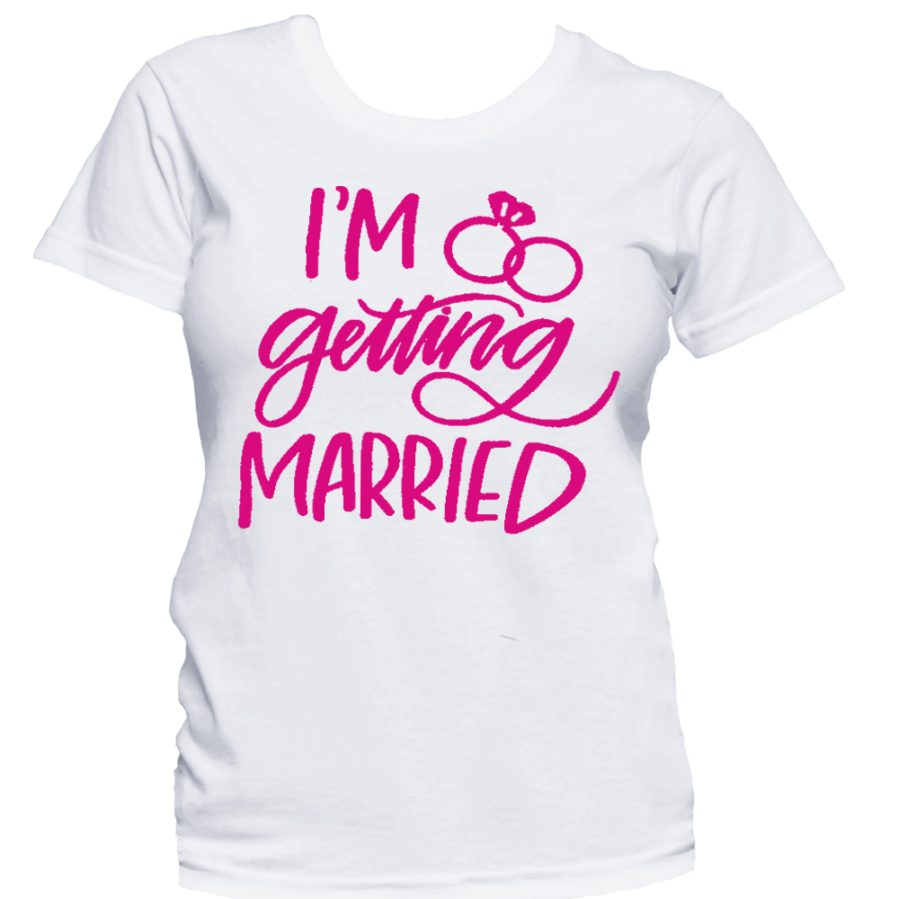 Тениска с надпис - I am getting Married