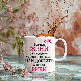 Чаша с надпис за Риби